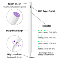 Stylet universel de haute qualité en métal UpgradeTouch avec pointe remplaçable pour tablettes et mobiles capacitifs actifs
