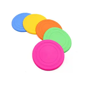 Pet Training Frisbeed Toy Soft Rubber Portable outdoor Pet Interactive Resistance Dog Chew Toys Flying Discs Frisbeed