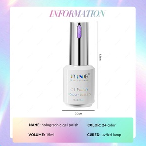 Oferta Relámpago JTING: Nueva Colección Actualizada de Esmaltes de Gel Holográficos Reflectantes de 24 Colores, Esmalte de Uñas con Efecto Holográfico Brillante - Product Image 2