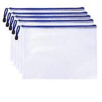 Sac de rangement pour documents en PVC à fermeture éclair, multi-couleurs, format A4, de haute qualité, fabriqué par Nuoxin, avec impression de logo