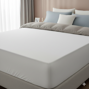 Housse de <span class=keywords><strong>matelas</strong></span> imperméable à 6 faces avec fermeture éclair - Surface en tissu éponge de coton ultra-doux pour une <span class=keywords><strong>protection</strong></span> complète - Product Image 1