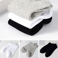 Chaussettes personnalisables unisexe toutes saisons, couleur unie, invisibles, décontractées, absorbantes, en polyester, plates, type bateau, jetables