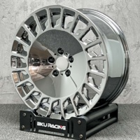 Velg Bku Forged 5x112 Custom 20 21 22 Inch Chrome Mewah untuk Mercedes Benz W222 W221 W211 W212 W204