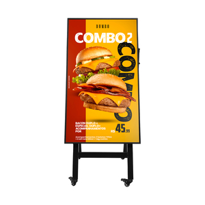 <span class=keywords><strong>Prix</strong></span> de gros, écran LCD publicitaire 4K à bordure ultra-fine, verre dépoli anti-reflets, panneaux de menu ultra-fins - Product Image 2