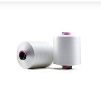 Fil de chenille polyester blanchi à faible élongation DTY pour tricot à la main, en stock chez les fabricants, 150D/48F