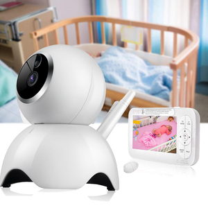 Moniteur pour bébé 5,0 pouces, caméra rotative à 360 degrés 1080P, pixels HD, vision nocturne infrarouge invisible 24 heures, plusieurs <span class=keywords><strong>chansons</strong></span> - Product Image 3