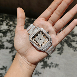 Orologio di Lusso con Diamanti Moissanite, Completamente Tempestato di Diamanti, Movimento Automatico, Orologio da Polso Hip Hop Bling con Data - Product Image 5