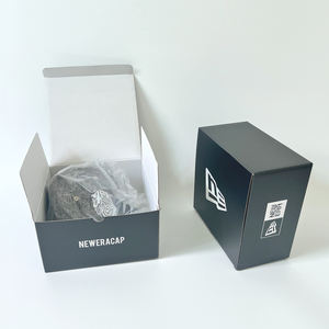 ขายส่งแฟ้มกระดาษลูกฟูกแบบกำหนดเอง ทนทาน พิมพ์ลายเต็มใบ บรรจุภัณฑ์หมวกเบสบอล วัสดุรีไซเคิล ปั๊มโลโก้ตามสั่ง แบบด้าน - Product Image 2