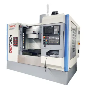 Máquina-ferramenta automática de cinco eixos CNC para peças verticais, fresadora central de usinagem, China, VMC430, equipamento quente