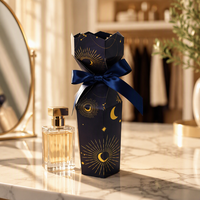 Coffret Cadeau de Parfum de Luxe Personnalisé en Forme de Cracker Céleste avec Ruban Pliable – Vente en Gros