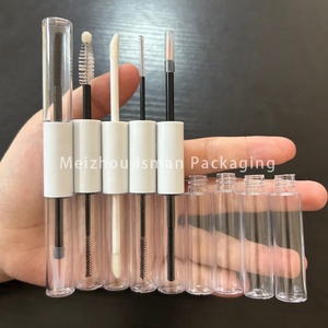 5ml + 5ml Vòng đôi bên kết thúc tăng vàng đen hồng son bóng ống 2 trong 1 rỗng Mascara Lông Mi Lipgloss Ống container 10ml - Product Image 5