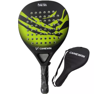 Gran oferta Rts 50% carbono y fibra de vidrio raqueta de Pádel barata/raqueta de tenis de pádel y pala de Pádel con bolsa - Product Image 1