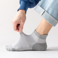 Chaussettes de sport pour hommes, respirantes, en maille, avec absorption des chocs, pour la course à pied, la randonnée en plein air, avec logo personnalisé en gros