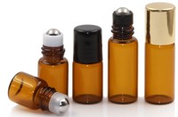 Flacon de parfum roll-on Lanjing 10 ml en verre dépoli, conteneur cosmétique vide et plat pour huile avec bouchon roll-on pour diffuseur, emballage pour écran
