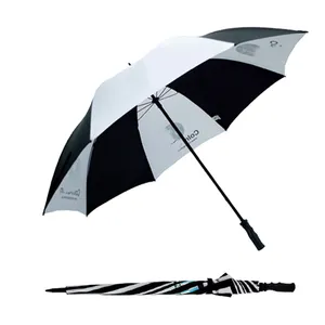 Lớn Sang Trọng Khuyến Mại Mang Nhãn Hiệu Tùy Chỉnh Thời Tiết In OEM Golf Umbrella Với Logo In Ấn Quảng Cáo