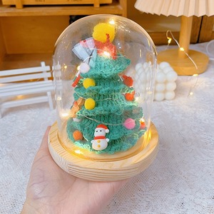 Adornos navideños de árbol de Navidad hechos a mano con hilo de tejer, decoración navideña, set de regalo creativo. - Product Image 2