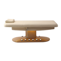 Table de massage électrique à 3 moteurs pour salon de beauté de luxe, lit de spa facial moderne et esthétique, réglable, pour clinique médicale avec chauffage