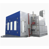 Cabine de peinture avec brûleur diesel Riello, chauffage 80°C, puissance 18 kW, pour peinture automobile et peinture à base d'eau, usage industriel pour meubles