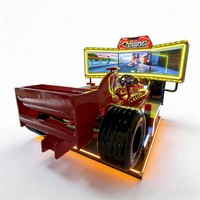 Machine d'arcade de course à trois écrans Yuto à monnayeur, simulateur de course commercial, prix d'usine, version anglaise, vente chaude