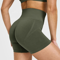 Nouvelle Tendance : Pantalons de Yoga Solides Sans Coutures Confortables Taille Haute Effet Push-Up et Shorts de Sport Personnalisés pour le Cyclisme