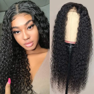 Peluca de Cabello Humano Natural Virgen Vietnamita con Ondas de Agua Widows Peak, Frontal de Encaje HD Completo, Sin Pegamento, al por Mayor - Product Image 3