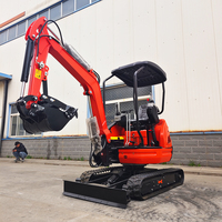 Mini-excavatrice privée la moins chère, 1 tonne, 1,8 tonne, mini-pelleuse, machine de terrassement, excavatrice de 2,5 tonnes à vendre
