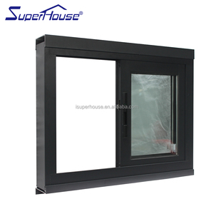 Fenêtre coulissante en aluminium approuvée CodeMark Australie <span class=keywords><strong>Nouvelle</strong></span>-Zélande, verre ultra-clair, revêtement Low-E, économie d'énergie, fenêtre <span class=keywords><strong>baie</strong></span> pour chambre à coucher - Product Image 2