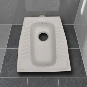 Vistaar cerámica blanca oriental en cuclillas Pan inodoro libanés 3 agujeros WC Hotel diseño africano precio barato - Product Image 2