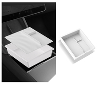 Haute qualité 3D ABS étanche à la poussière facile à nettoyer PVC Pad Version boîte de rangement de contrôle central pour Tesla nouveau modèle 3