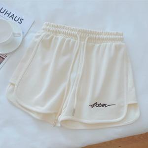 RNSHANGER Women's <strong>Shorts</strong> Summer Solid Color Hot Pants Casual Loose Sports Pants Elastic Waist <strong>Girls</strong> <strong>Cycling</strong> <strong>Shorts</strong> - Product Image 5