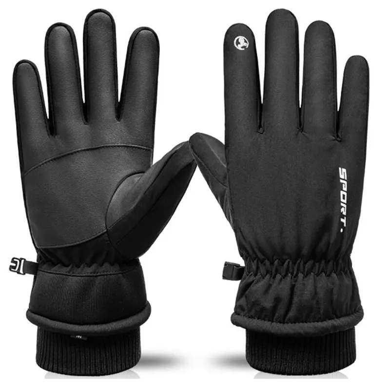 Waterproof Touchscreen Thermal Fleece Lining Ski Gloves Cycling Running Gloves