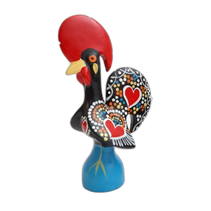 Arte de gallo de cerámica Barcelos rústico para decoración de granja - Product Image 3