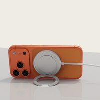 Nouvelle Arrivée 2026 – Support de Charge Magnétique Sans Fil 25W avec Prise Chargeur Rapide PD US/EU, Compatible OEM, en Aluminium, pour Microphone