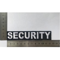 Patch de sécurité brodé thermocollant pour uniforme, en tissu sergé, emblème brodé, badges de sécurité - Prix usine