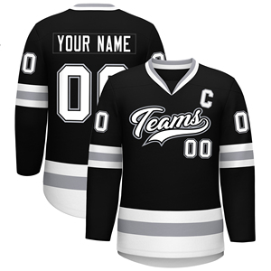 Grosir OEM disesuaikan jersey hoki sublimasi Lacrosse seragam tim hoki es dengan bordir tersedia untuk pesanan khusus - Product Image 4