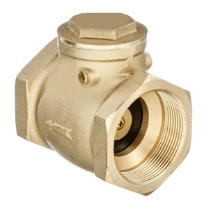 Válvula de Retención de Latón de 1 1/2 Pulgadas de Primera Calidad para Líneas de Agua Potable, Tipo Horizontal, Segura, Duradera, Sellado Manual con PTFE - Product Image 1