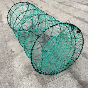 Antarctique Dent Poisson Pliable Piège Pêche Crabe <span class=keywords><strong>Cage</strong></span> Noir Morue Poisson Pot Vert Nous avec avec Sac D'appât Haute Résistance - Product Image 2