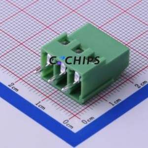 KF129-5.0-3P Screw Terminal Block Through hole Component (THT),P=5mm Connector 1x3P 5mm Green Through Hole - Product Image 2