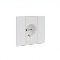 Interruptor de Pared de 2 Botones, Estándar Europeo, Textura Mármol, Diseño Delgado, Marco Modular KLASS, Diseño para Hoteles y Habitaciones