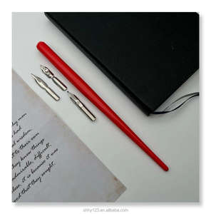 HY ชุดปากกาหมึกซึมไม้โกธิคเรดวู้ด3ชิ้นสำหรับการเขียนและระบายสีพร้อมบรรจุภัณฑ์แบบกำหนดเองและ o.b. ปลายปากกา - Product Image 4