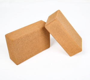Bloques de Yoga de corcho Premium natural 100% al por mayor respetuosos con el medio ambiente y antideslizantes con logotipo personalizado OEM soporte de alineación de ladrillo Yog - Product Image 2