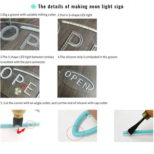 6mm/8mm/12mm Separated Neon Flex Light With Neon Led Tube For Advertising Neon Signs