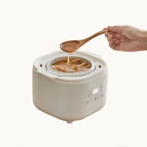 Mini 1L Automatic Electric Slow Cooker Multi Cooker Ceramic Stew Health Porridge Pot