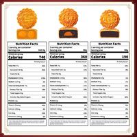 LIKOFU Big Reunion Baked Mooncake Gift Box Double Egg Yellow Pure White Lotus Paste 650g Tin Box ISO HACCP
