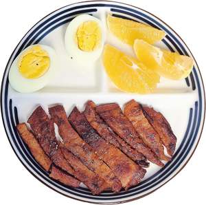 Placa de control de porciones de cerámica de 8 pulgadas, equilibrio de comidas saludables, placa divisoria de <span class=keywords><strong>dieta</strong></span> para adultos, diabetes y dietas bariátricas - Product Image 1