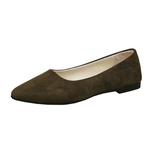 <span class=keywords><strong>Zapatos</strong></span> Casuales de Mujer con Punta en Pico, Color Sólido, Boca Baja, <span class=keywords><strong>Planos</strong></span>, Multicolores Opcionales, <span class=keywords><strong>Zapatos</strong></span> para Caminar - Product Image 2