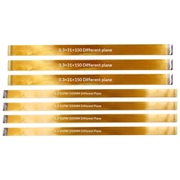 Cable FFC Amarillo de Paso de 0.3mm A/A A/B 31P 51P 61P para Módulo de Pantalla LCD MIPI LVDS