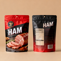 Sacs d'emballage alimentaire personnalisés pour viande congelée, sacs de stérilisation sous vide en plastique de qualité alimentaire pour jambon