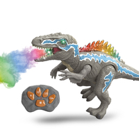 Spray Mist Rc Robot Dinosaurio Nuevo Control remoto Simulación Dinosaurio Modelo de juguete Moverse y caminar con luz y sonido para la venta al por mayor