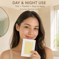 Patch Hydrocolloïde pour l'Acné, Patch Anti-Boutons, Imperméable, Respirant, Invisible, Ultra Fin, Traitement